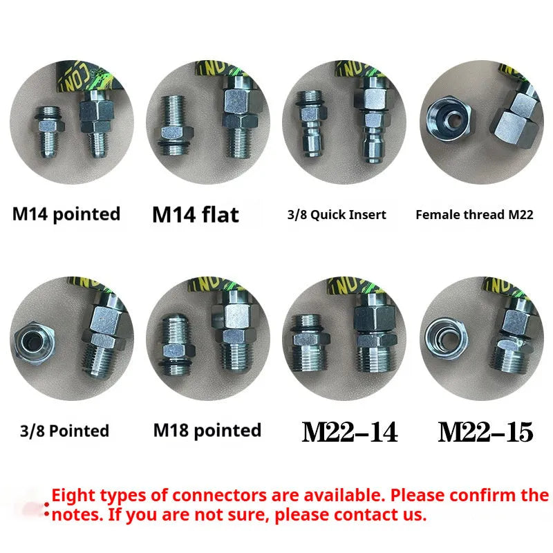 MP5 short high pressure PA pot foam cannon with nylon body and stainless steel connectors