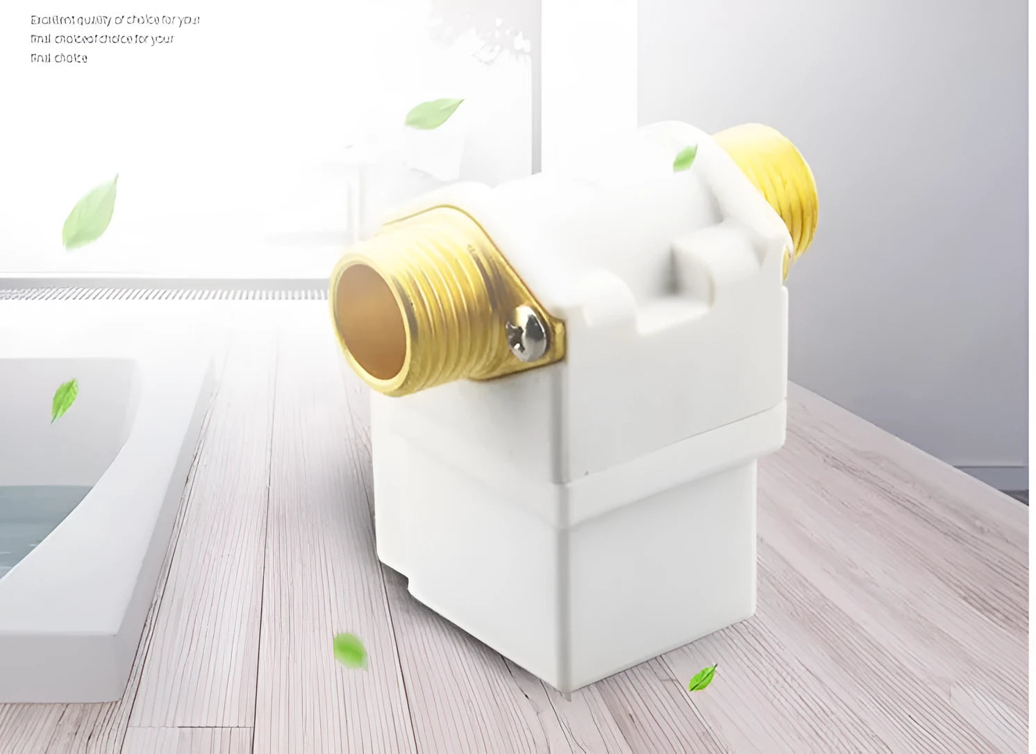 A04 DC12V water solenoid valve normally closed pilot type plastic body copper joint external screw