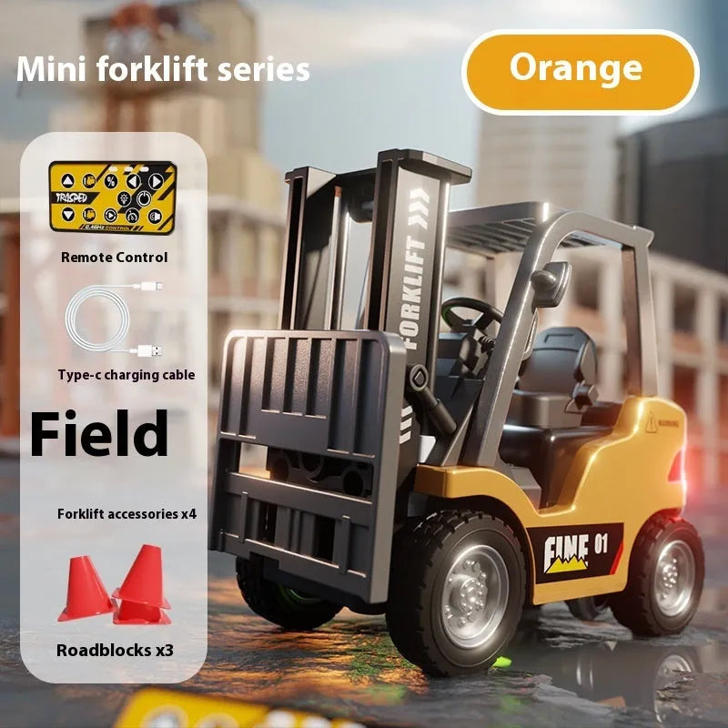 1:64 scale Bluetooth remote control alloy forklift model with accessories