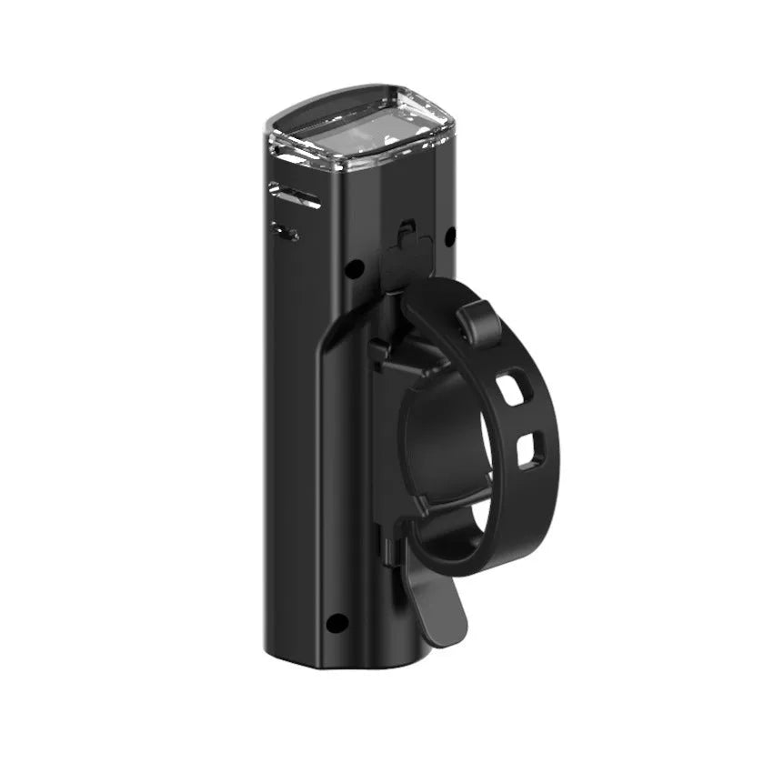 LED bike lights set black colour with front and rear lights USB rechargeable 1500 mAh battery