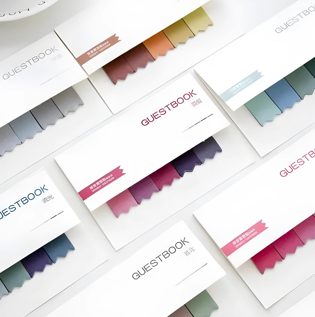 Gradient colour creative office memos, self-adhesive sticky notes, 12cm x 8.5cm, eight style options.
