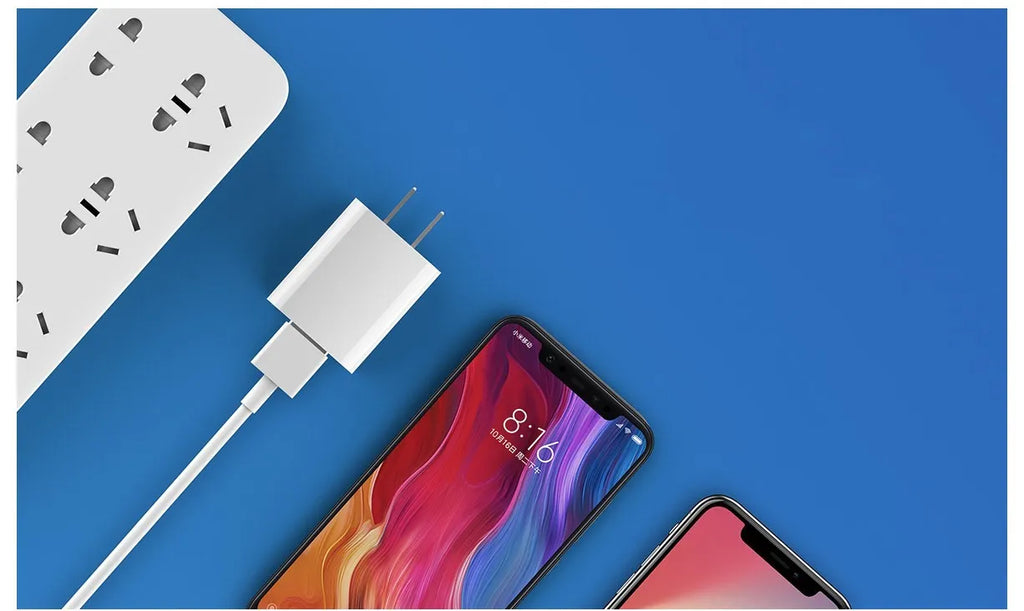 Xiaomi Mi USB Fast Charger MDY-08-EH white front view