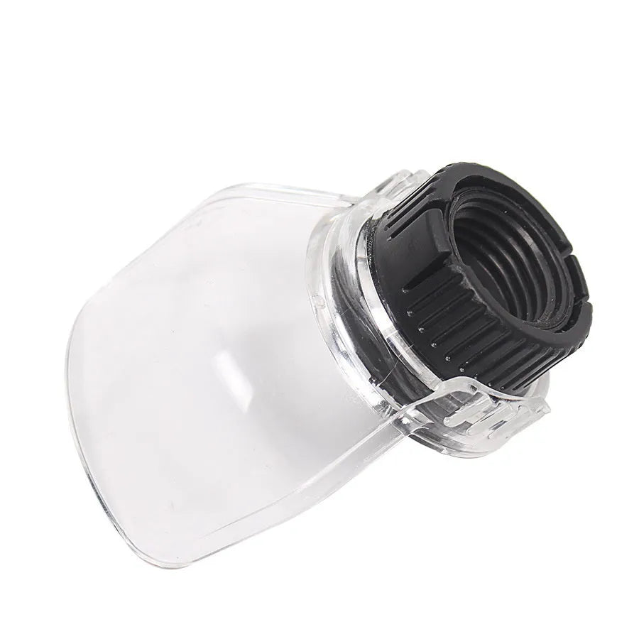 Transparent plastic horn cover safety shield for Delta electric grinders with 17.5-19mm thread port