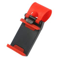 Universal car steering wheel clip mount holder for mobile phones and GPS devices