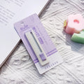 Small plastic blade art knife in five colour options measuring 7.2 by 1.5 centimetres