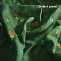 Pure ramie Hanfu fabric in three colours showing texture and 140cm width