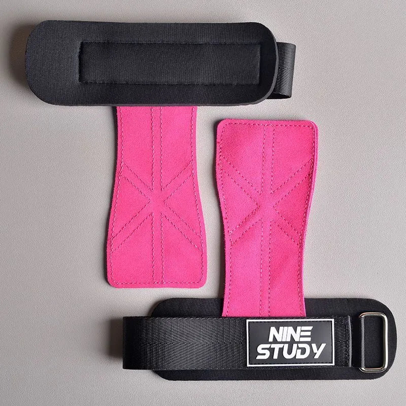 Cowhide pull-up wrist guard for women, free size 2 pack, light purple colour with palm protector