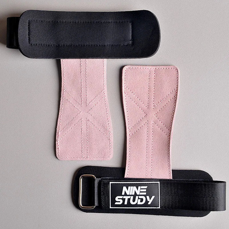 Cowhide pull-up wrist guard for women, free size 2 pack, light purple colour with palm protector