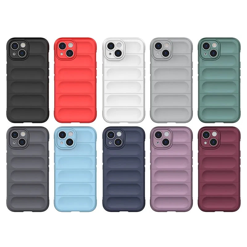 Anti-fall skin feeling TPU PC mobile phone shell back cover for iPhone, black colour