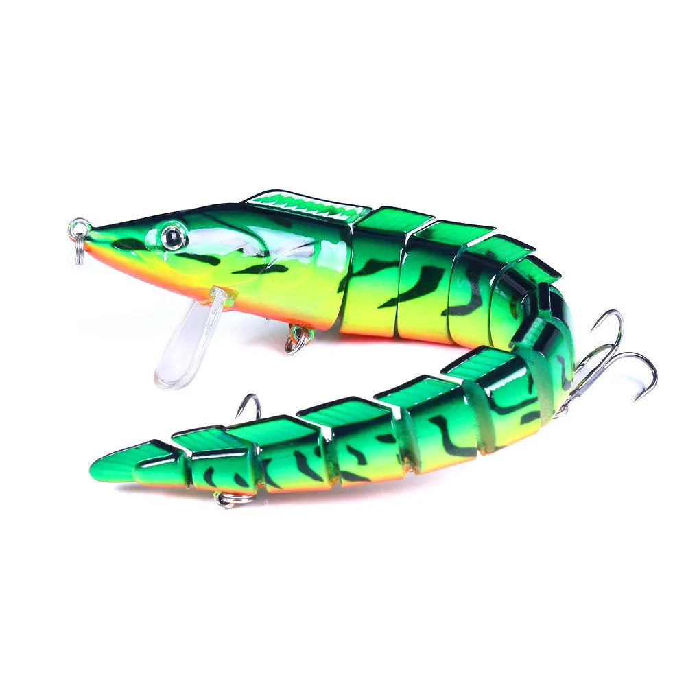 23cm multi-section simulated loach fishing lure with #2 hook in JM029 series colours