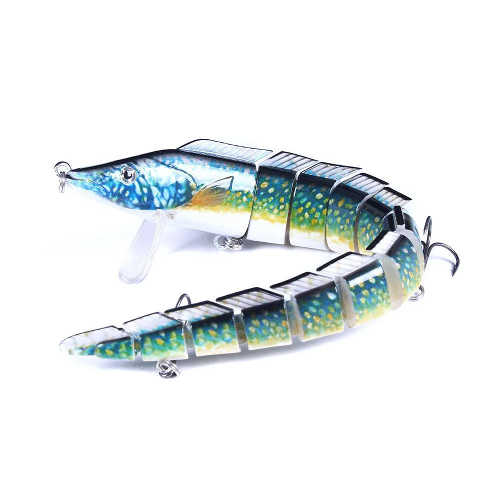 23cm multi-section simulated loach fishing lure with #2 hook in JM029 series colours