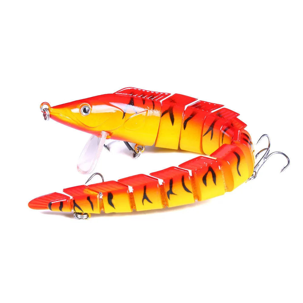 23cm multi-section simulated loach fishing lure with #2 hook in JM029 series colours