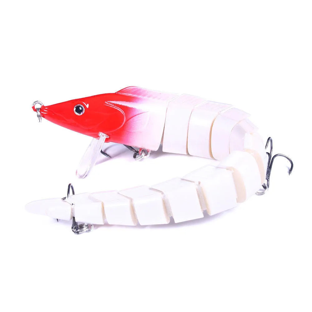 23cm multi-section simulated loach fishing lure with #2 hook in JM029 series colours