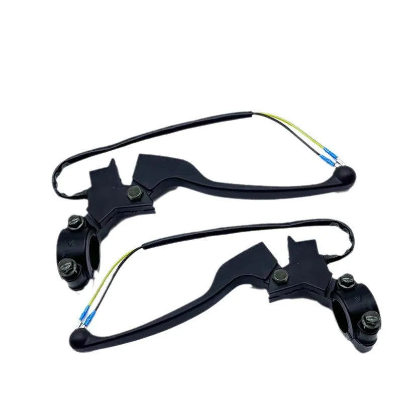 Aluminium alloy brake handle assembly with power off switch line attached