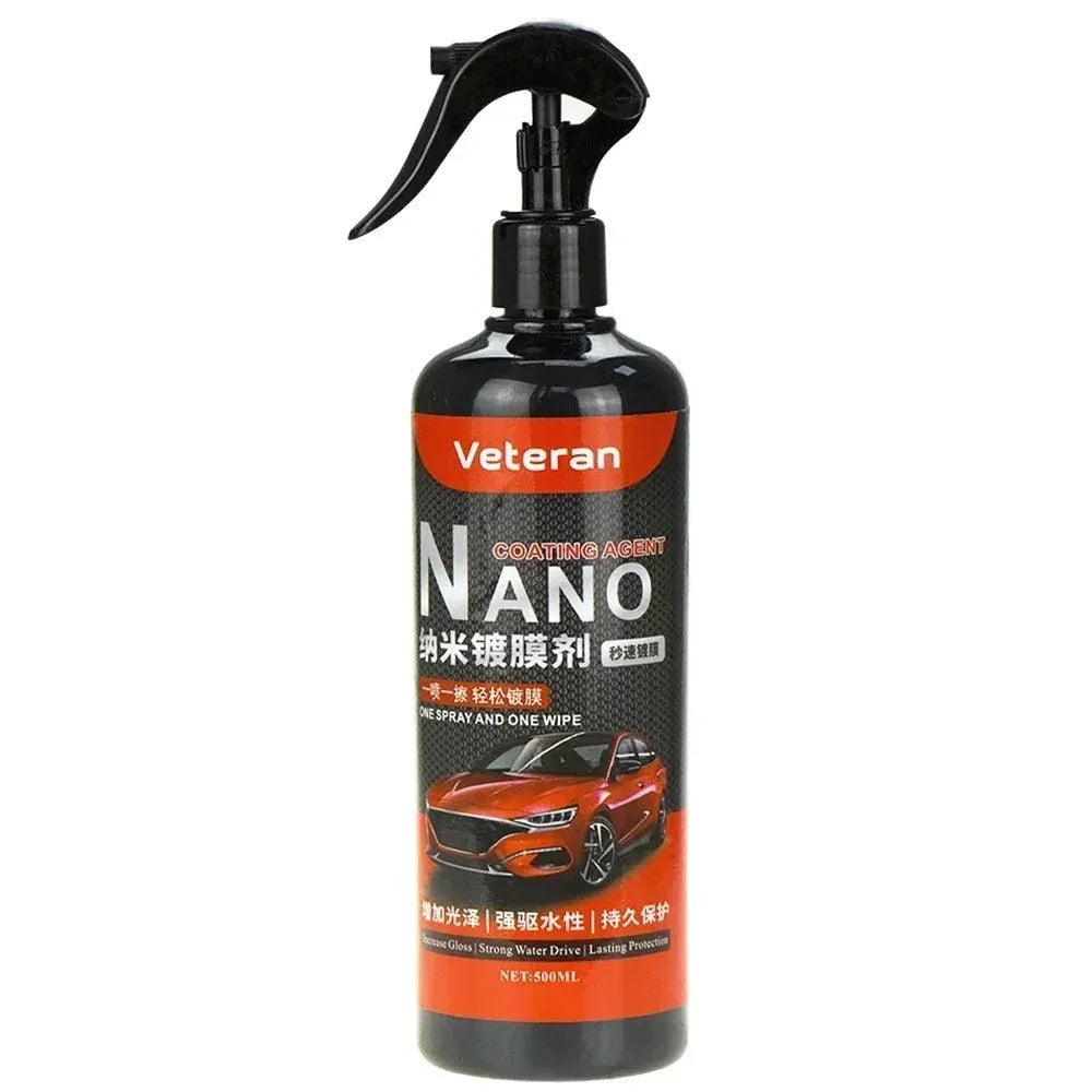 Automotive coating spray bottle in 250ml or 500ml size for car maintenance and protection