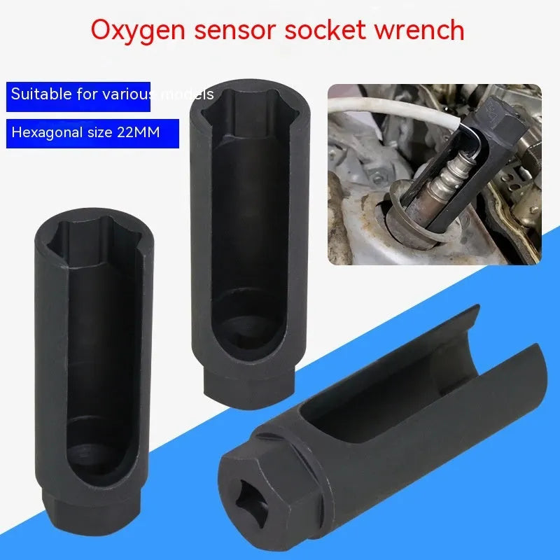 Black chromium vanadium steel oxygen sensor sleeve with 22mm diameter for vehicle sensor protection