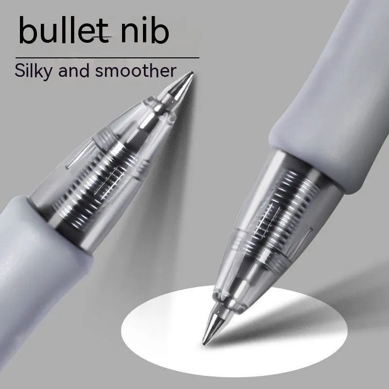 0.5mm gel pen with black, red, and blue ink refills for office and school writing
