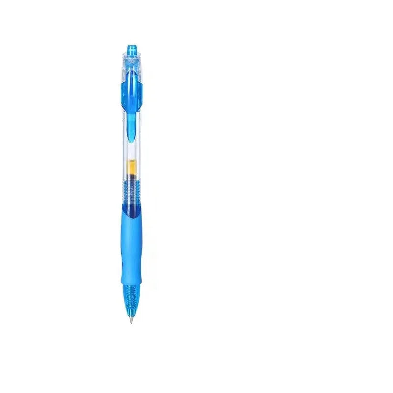 0.5mm gel pen with black, red, and blue ink refills for office and school writing
