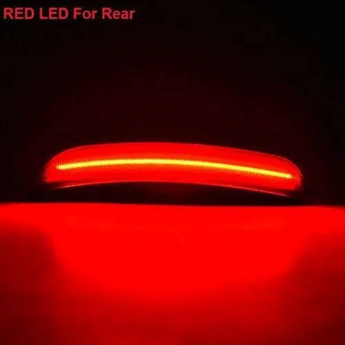 Side turn signal light for Dodge Challenger car, ABS plastic, yellow front and red rear options