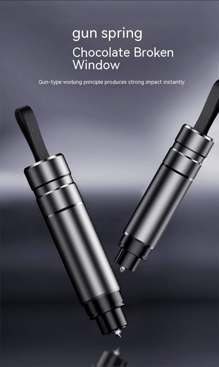Aluminium alloy car safety escape hammer with sand blasting oxidation finish
