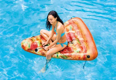 Pizza float surfboard inflatable recliner 175x145cm on water