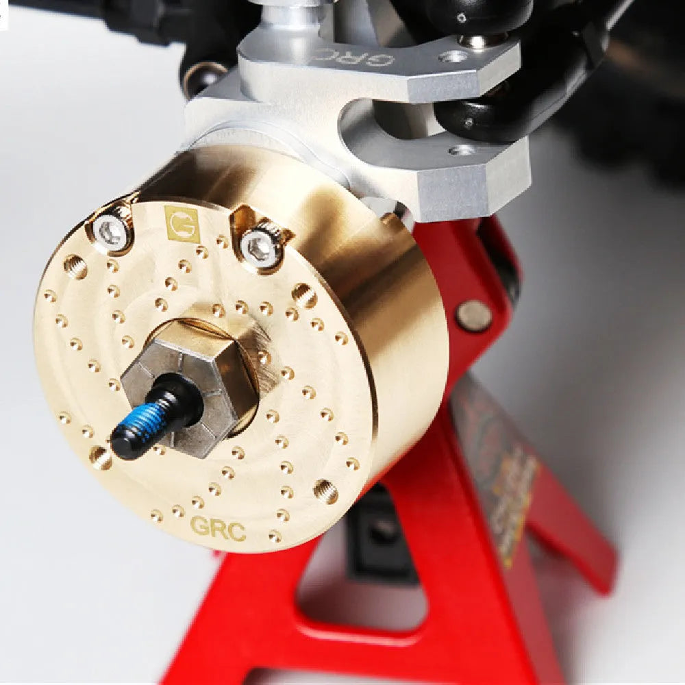 Brass gearbox cover component for RC car axle door replacement part