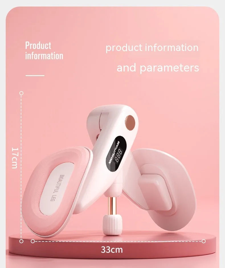 Pelvic floor muscle training device with digital counter in grey colour