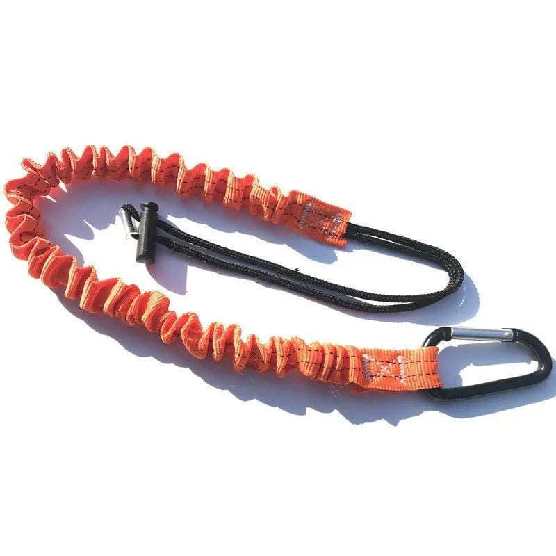 Orange fishing rod anti-separation safety rope measuring 90cm with 10kg load capacity