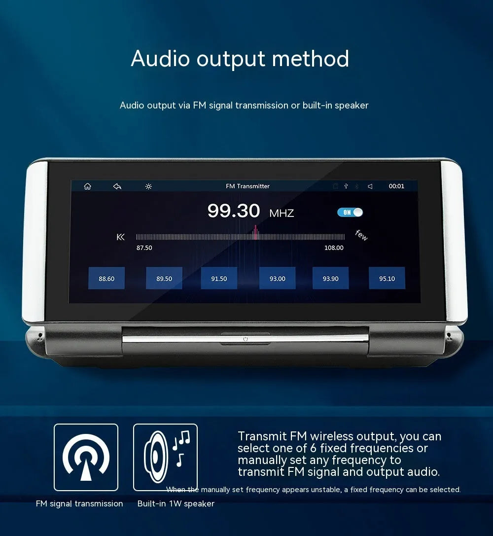 6.86 inch vehicle MP5 player with screen, for wireless CarPlay and reversing camera.