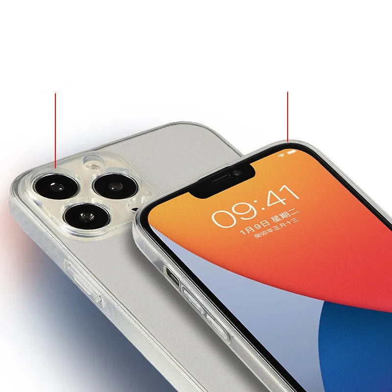 Clear TPU phone case with UV printed love pattern for iPhone 15 Pro Max