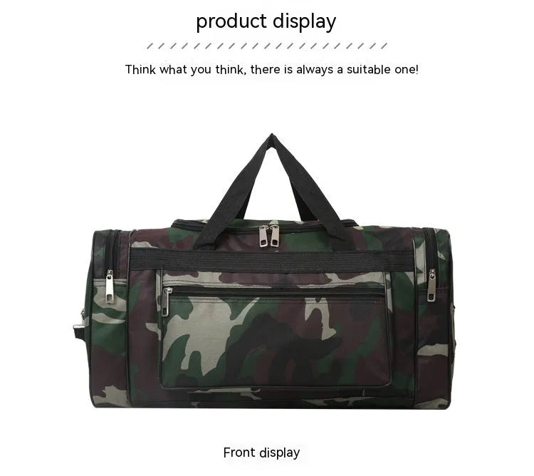 Camouflage pattern waterproof luggage bag with 20L capacity for leisure travel