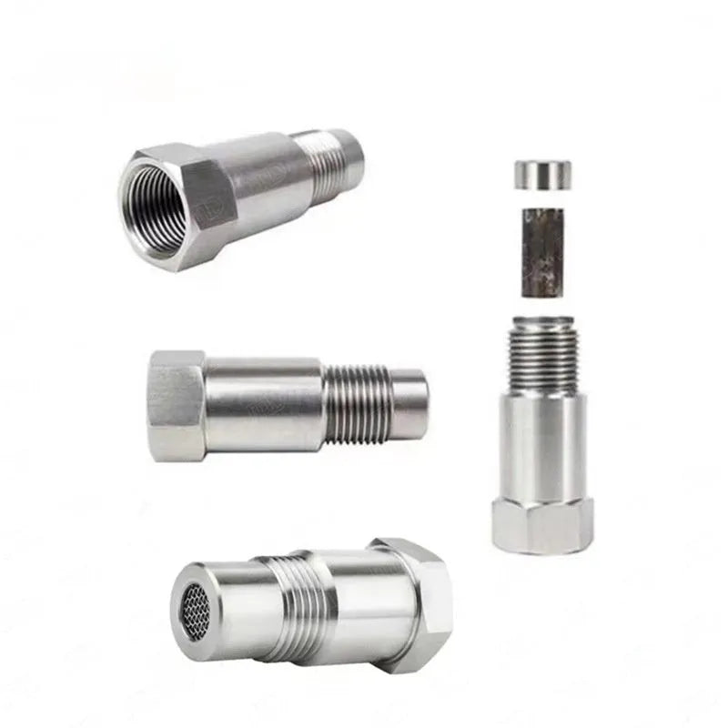 304 stainless steel oxygen sensor adapter for vehicle exhaust system modification