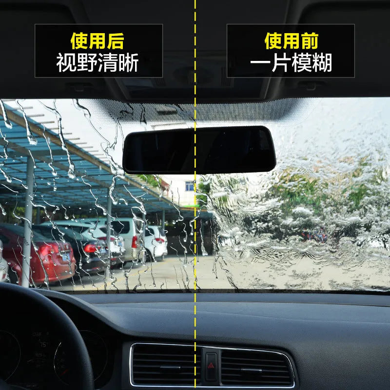 70ml transparent bottle of glass rain repellent for car windscreen water beading treatment