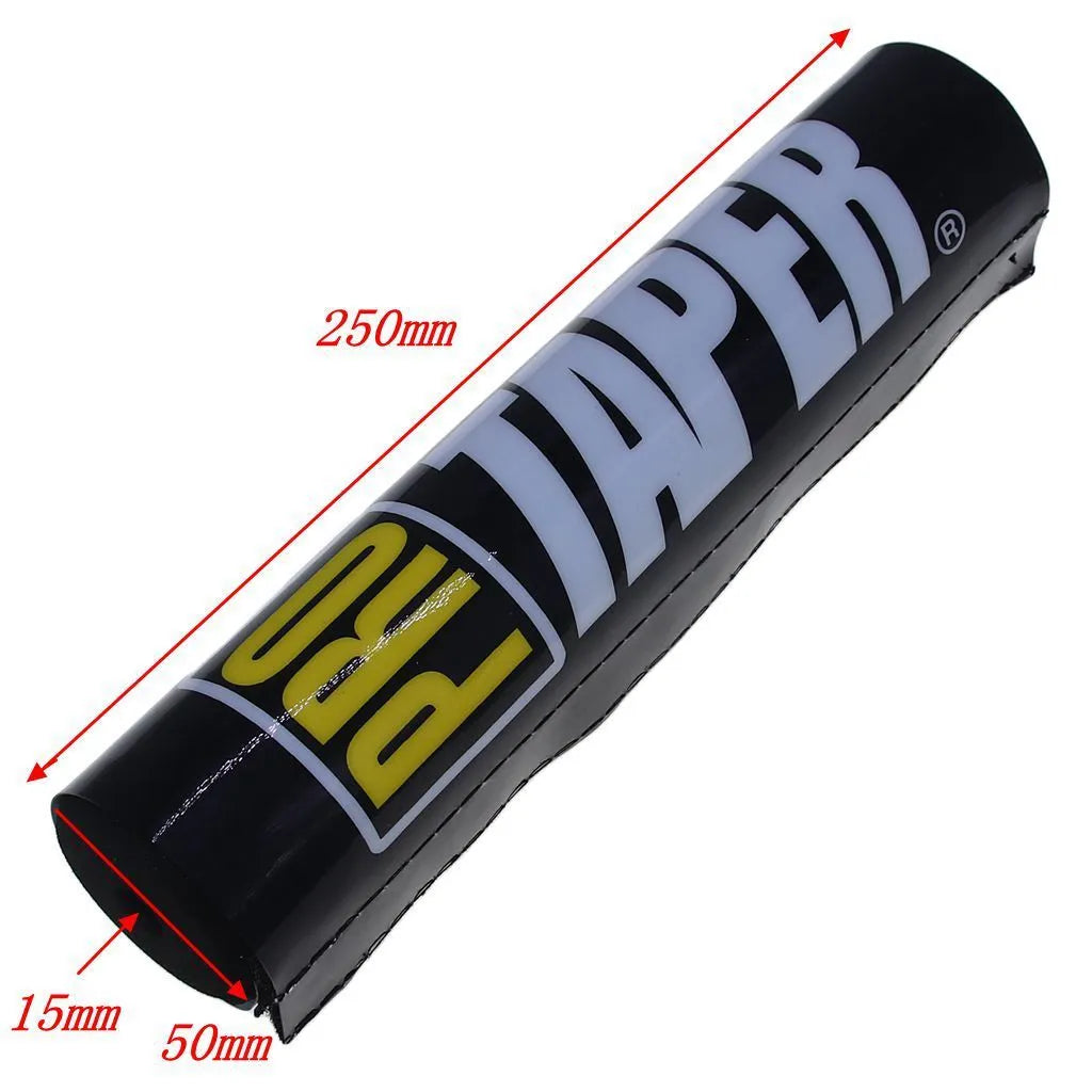 25cm universal motorcycle handlebar foam chest protector cover in black, blue, and red colour options.