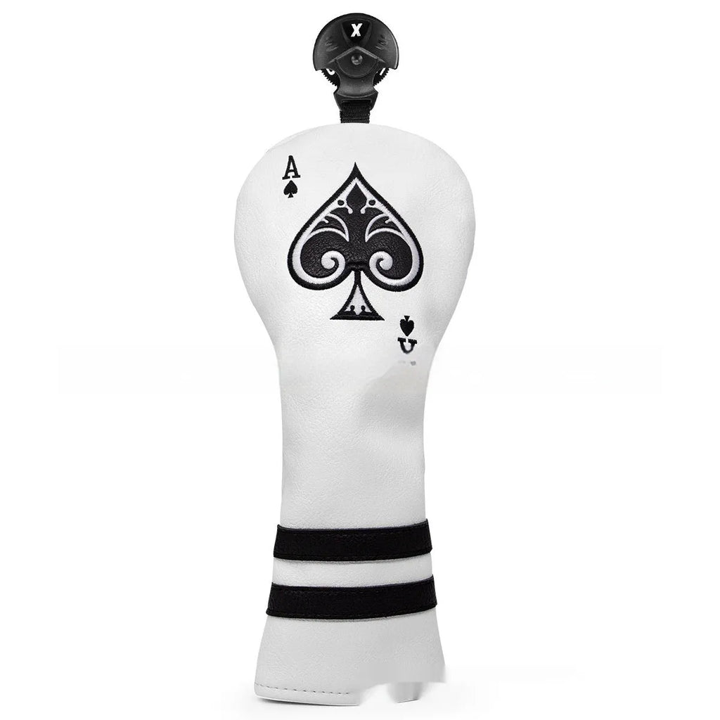 Flexible PU golf putter sleeve protector shown in one of three available colours.