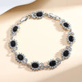 Personality Trend women's simple zircon bracelet in environmentally friendly alloy with electroplated finish