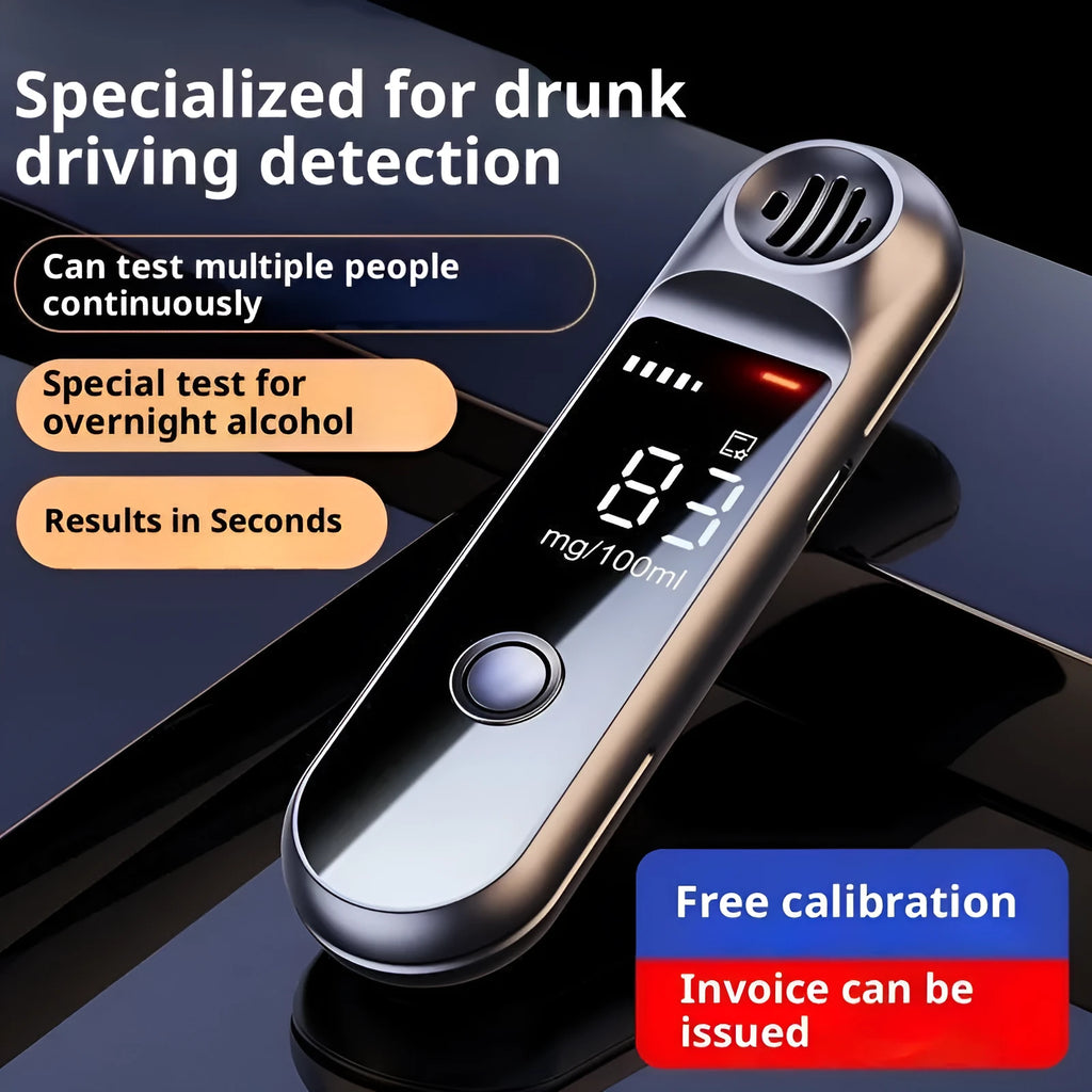 Small Wine 1100 alcohol breath tester with voice function and Type-C charging port