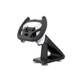 Black ABS plastic steering wheel bracket with suction cup for attaching to smartphone screens