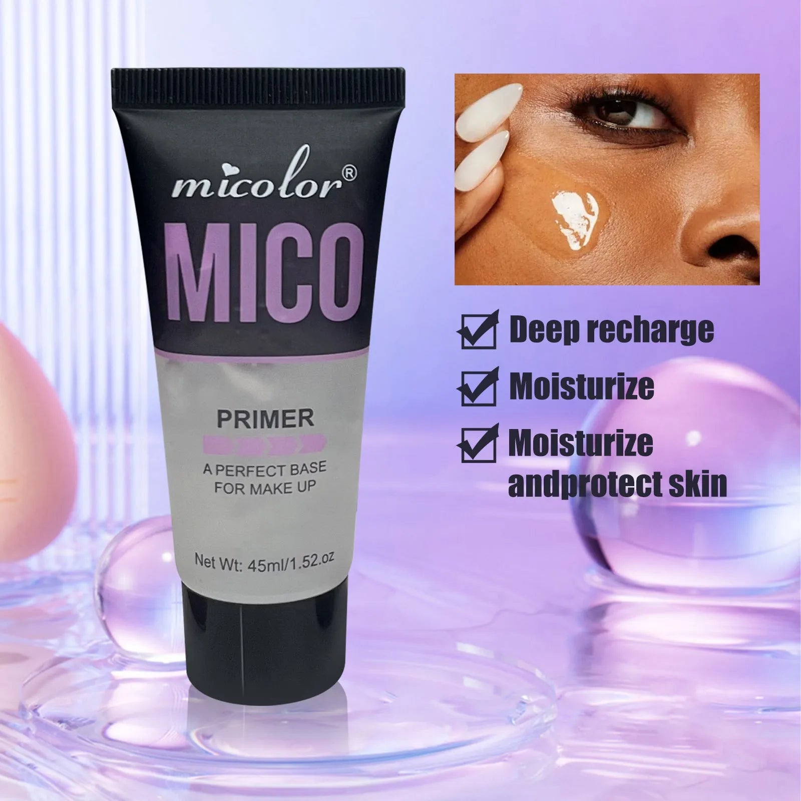 Makeup Primer and Final Sealer Spray Set with 45ml and 40ml bottles