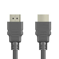 Black HDMI cable with nickel-plated connector for set-top box connections