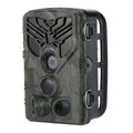 Wifi830 compact wildlife camera with camouflage finish showing lens, display, and mounting bracket
