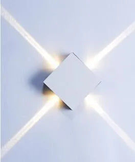 Cross light decoration lamp in iron with LED chip light source, square 14x14x4 cm or round 14 cm diameter, for indoor bedside or background use