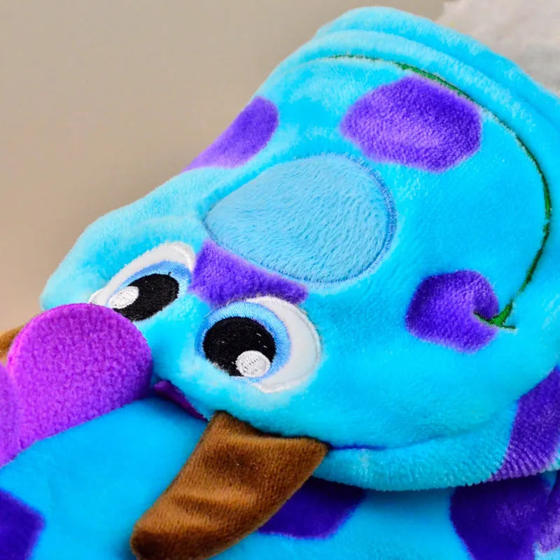 Blue cotton four-legged dog clothes for winter, shown in sizes XS to L