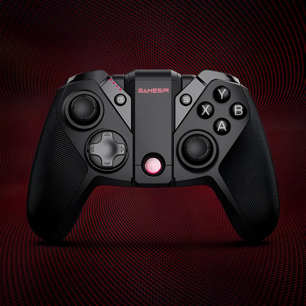 Black Gaishi wireless game controller with a textured chicken eggshell grip pattern on the handles.
