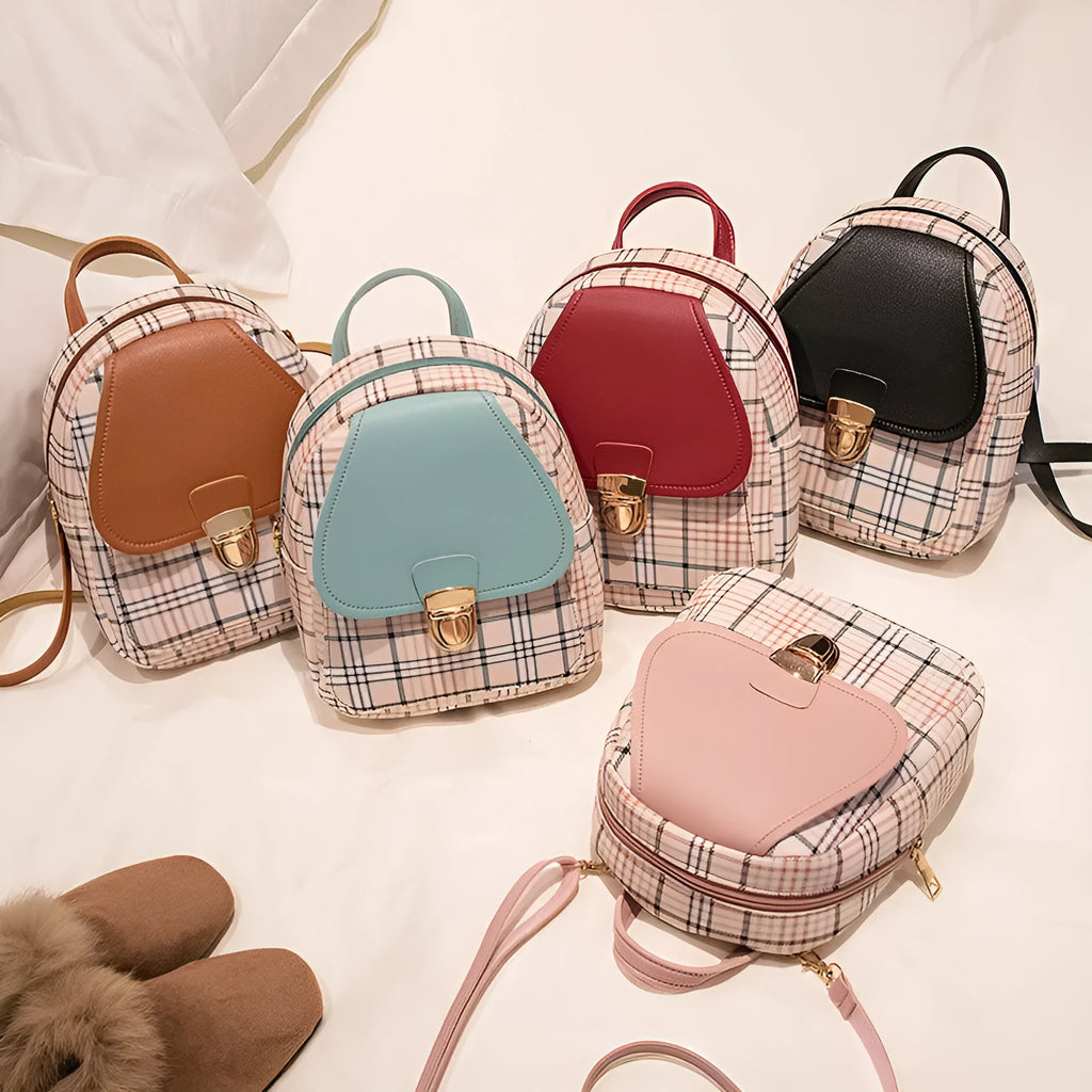A PU phone bag shown in one of five colour options, demonstrating diagonal shoulder carry.