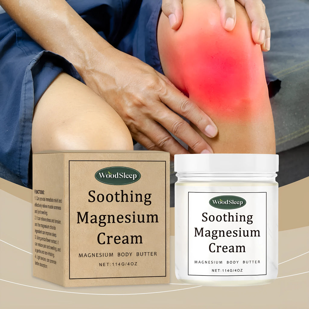 114g jar of white magnesium cream for topical application after exercise