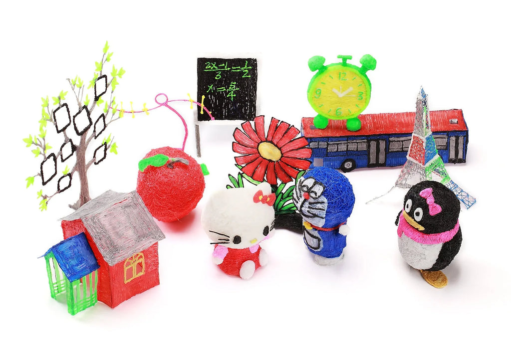 3D printing pen for children in blue, orange, purple or white with LCD screen and ceramic 0.7mm nozzle