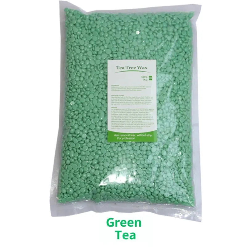 Solid hard wax granules paper-free honey scent 500g in box for hair removal