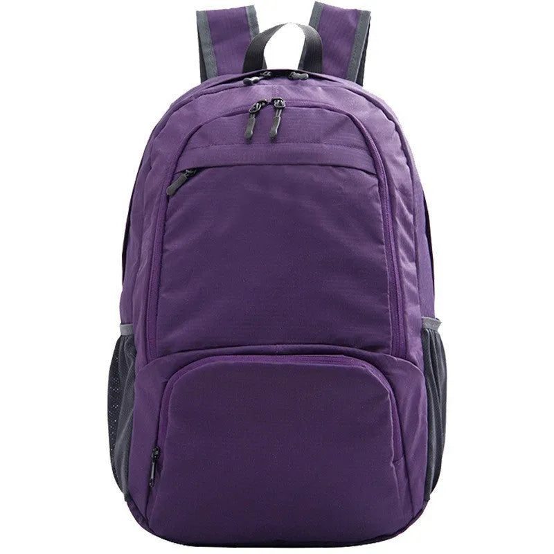 26 inch foldable waterproof Oxford cloth backpack in brick red colour
