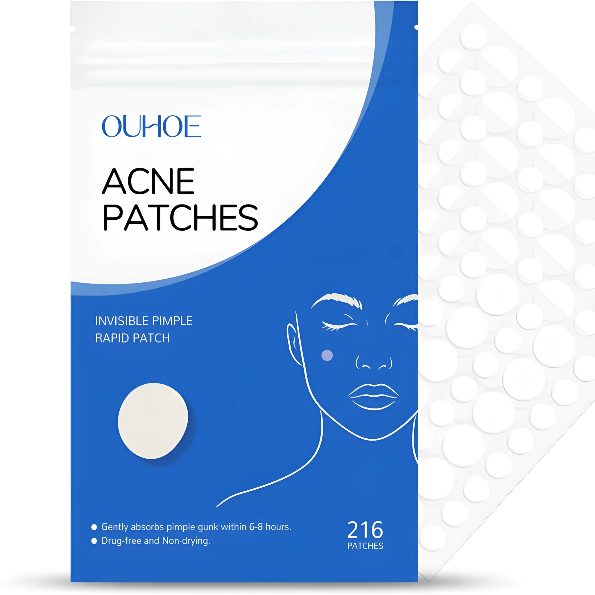 216-count acne patches with tea tree oil, vitamin E and salicylic acid for spot treatment